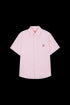 ICS Embroidered Logo Striped Short Sleeve Shirt